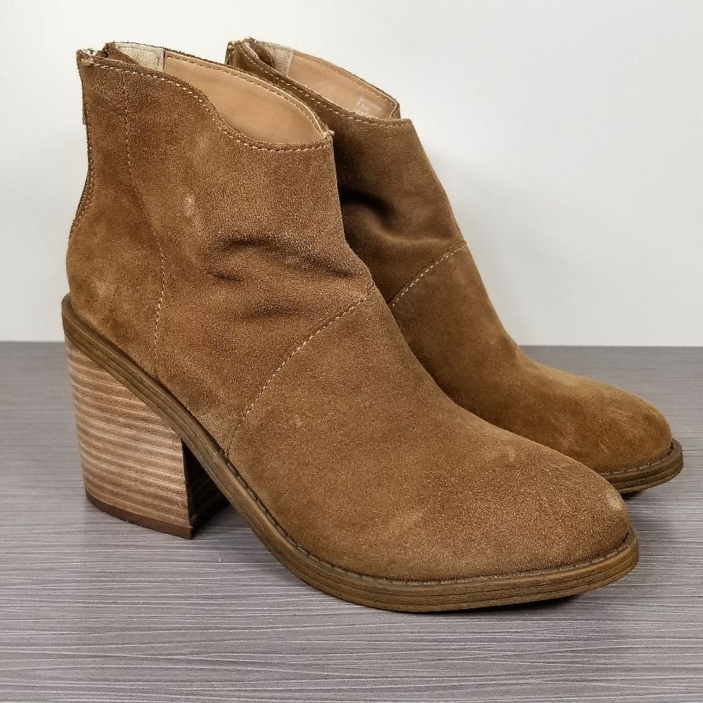 Steve Madden Shrines Bootie, Chestnut Suede, Womens Various Sizes